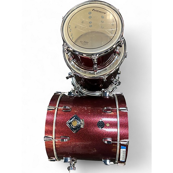 Used Ludwig 4 Piece Breakbeats By Questlove Chrome Red Metallic Drum Kit