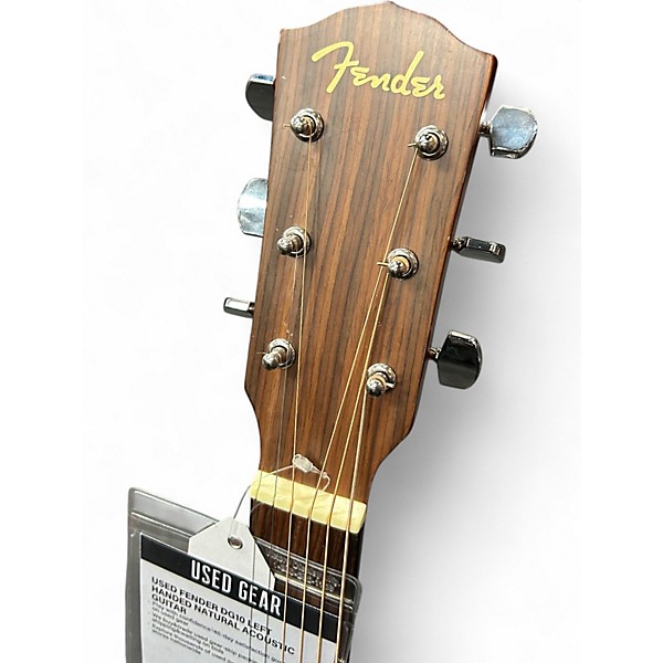 Used Fender DG10 Left Handed Natural Acoustic Guitar
