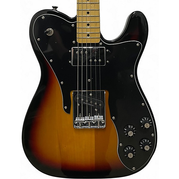 Used Squier Classic Vibe Telecaster Custom 3 Color Sunburst Solid Body Electric Guitar
