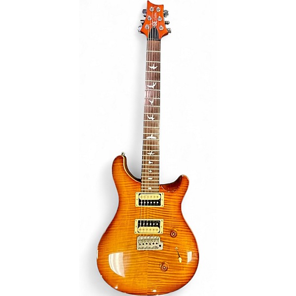 Used PRS SE Custom 24 Amber Solid Body Electric Guitar