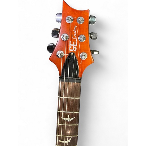 Used PRS SE Custom 24 Amber Solid Body Electric Guitar
