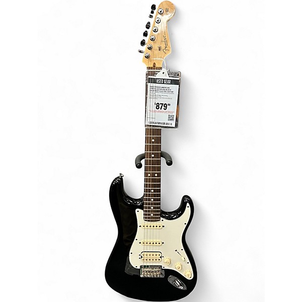 Used Fender American Stratocaster HSS Black Solid Body Electric Guitar