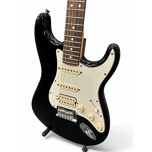 Used Fender American Stratocaster HSS Black Solid Body Electric Guitar
