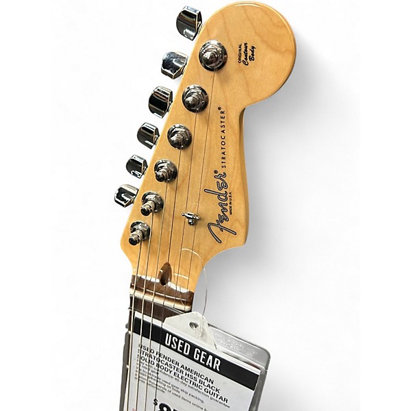 Used Fender American Stratocaster HSS Black Solid Body Electric Guitar
