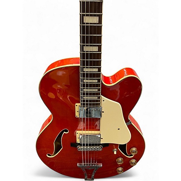 Used Ibanez AF75D Orange Hollow Body Electric Guitar