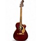 Used Fender Newporter Player Red Acoustic Electric Guitar thumbnail