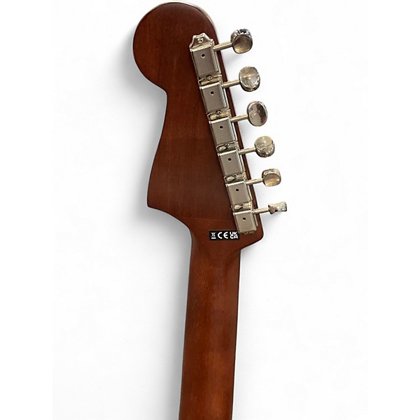 Used Fender Newporter Player Red Acoustic Electric Guitar