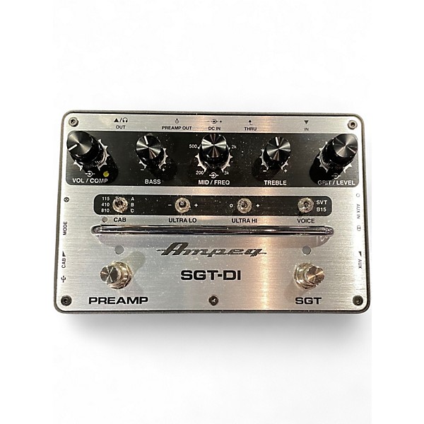 Used Ampeg SGT-DI All-in-One Bass Box Effects Pedal Bass Effect Pedal