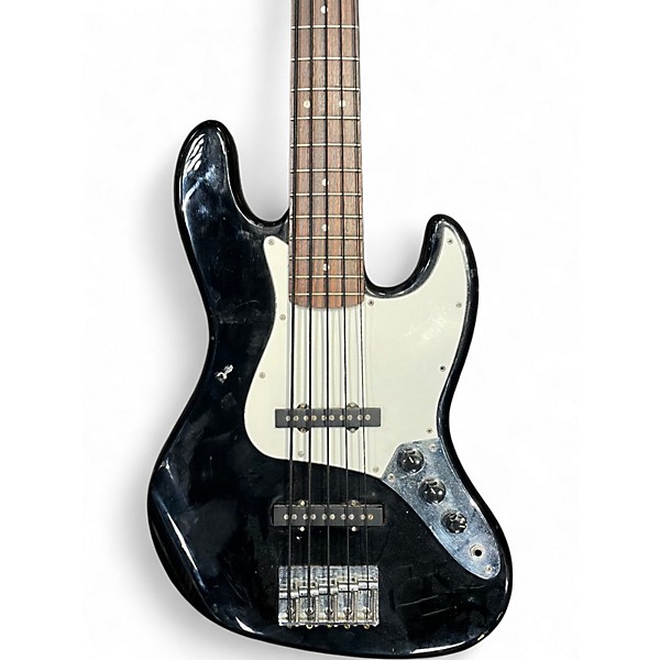 Used Squier Affinity Jazz Bass V 5 String Black Electric Bass Guitar