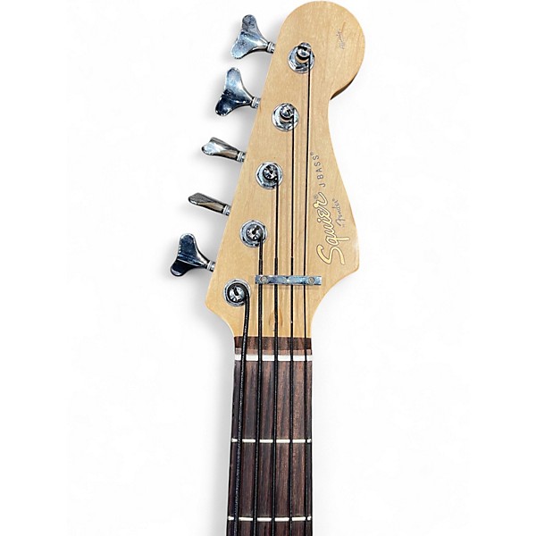Used Squier Affinity Jazz Bass V 5 String Black Electric Bass Guitar