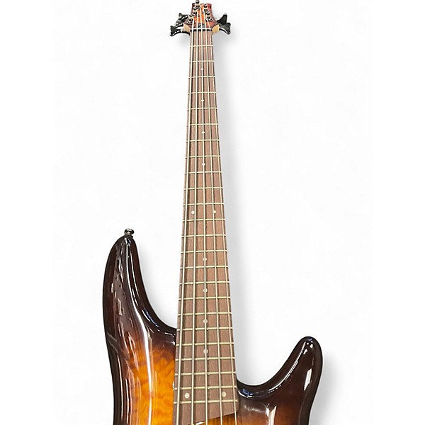 Used Ibanez SR405 5 String 2 Color Sunburst Electric Bass Guitar