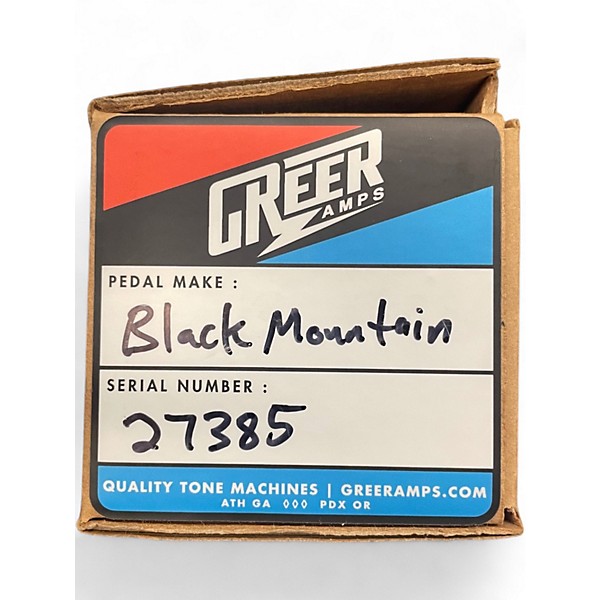 Used Greer Amplification Black Mountain Crunch Drive Effect Pedal
