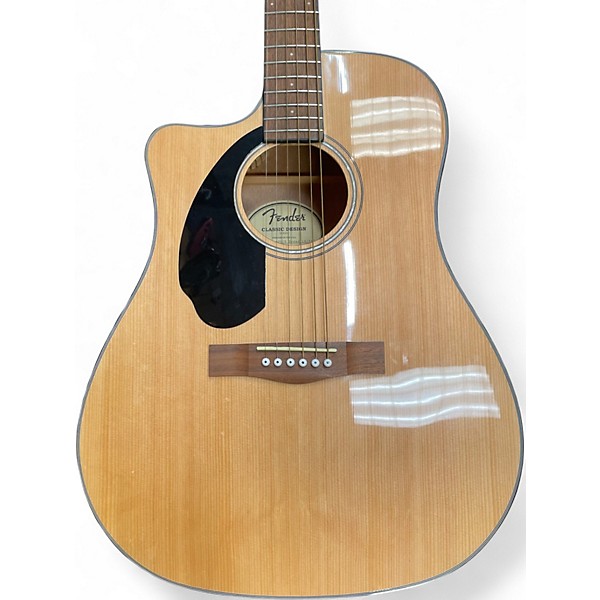 Used Fender CD60SCE LH Natural Acoustic Guitar