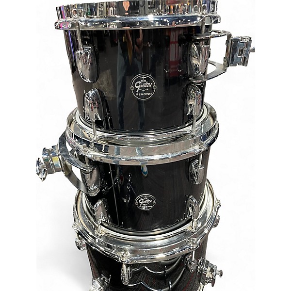 Used Gretsch Drums 4 Piece Renown Black Drum Kit