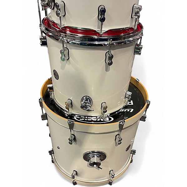 Used PDP by DW 6 Piece Concept Series Pearl White Drum Kit
