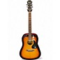 Used Epiphone pr-100 2 Color Sunburst Acoustic Guitar thumbnail