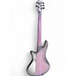Used Schecter Guitar Research Stiletto Studio 5 String Purple Electric Bass Guitar