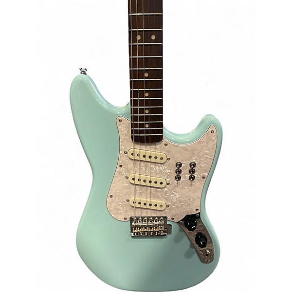 Used Squier Paranormal Cyclone Daphne Blue Solid Body Electric Guitar