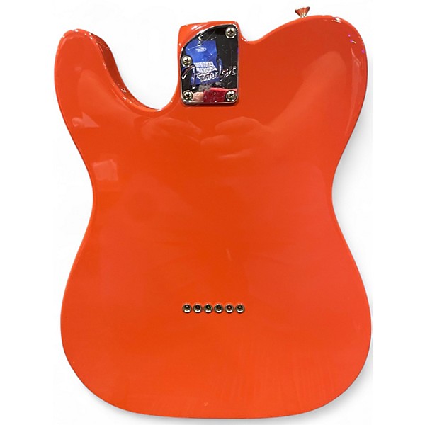 Used Fender Deluxe Nashville Telecaster Fiesta Red Solid Body Electric Guitar