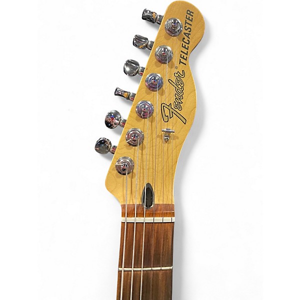 Used Fender Deluxe Nashville Telecaster Fiesta Red Solid Body Electric Guitar