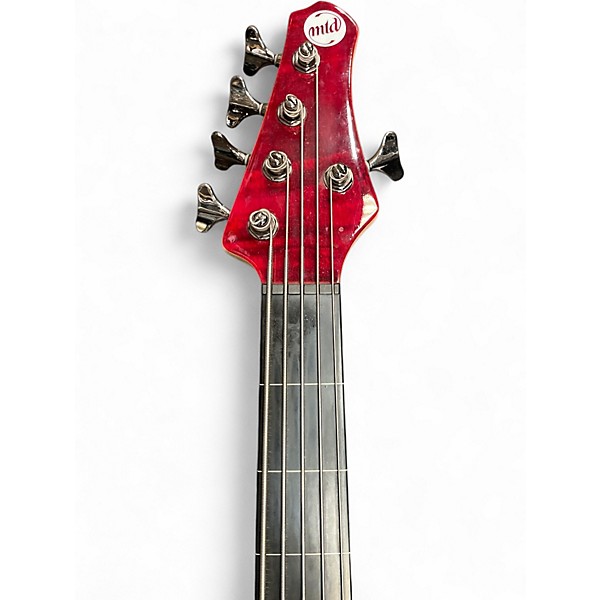 Used MTD KINGSTON ARTIST 5 FRETLESS Sunburst Electric Bass Guitar