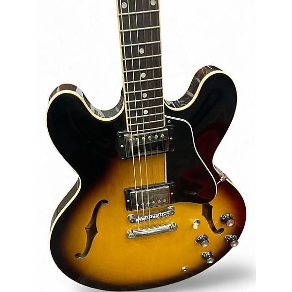 Used Gibson ES 335 Tobacco Burst Hollow Body Electric Guitar