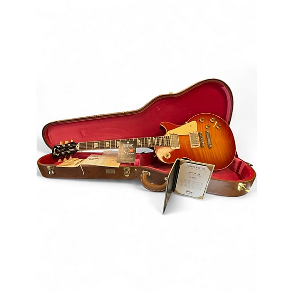 Used Gibson r9 les paul murphy lab 2 Color Sunburst Solid Body Electric Guitar