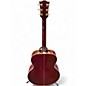 Used Gibson sj200 rose Red Acoustic Electric Guitar