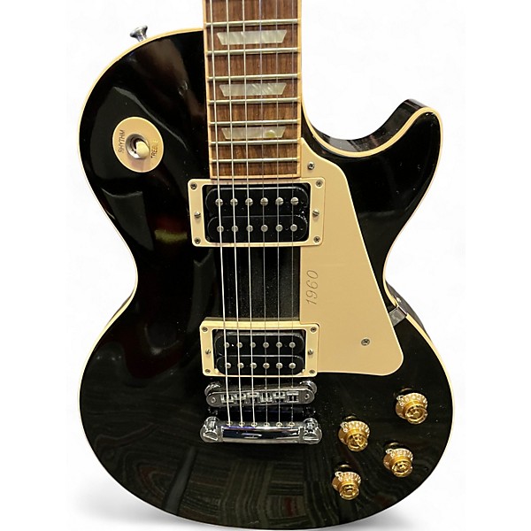 Used Gibson 1960 Reissue Les Paul Ebony Solid Body Electric Guitar