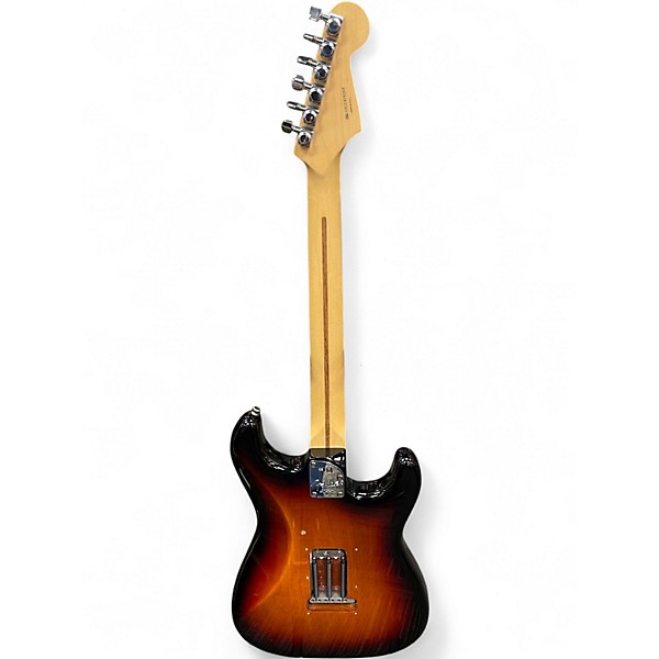 Used Fender American Deluxe Stratocaster Left Handed 3 Tone Sunburst Electric Guitar
