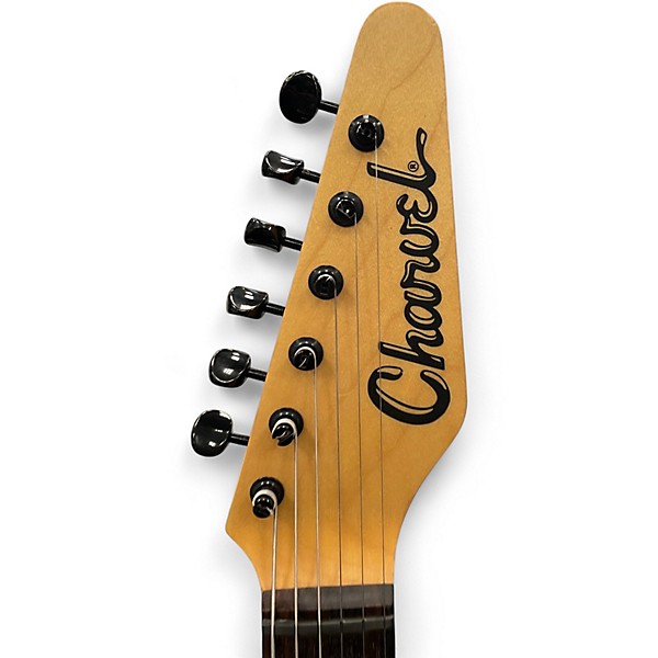 Used Charvel ST DELUXE Black Solid Body Electric Guitar