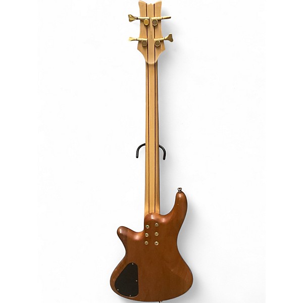 Used Schecter Guitar Research Diamond Series custom 4 Natural Electric Bass Guitar