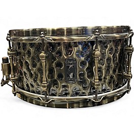 Used Mapex 14X6.5 Sledgehammer Black Panther Snare Metallic Silver Drum