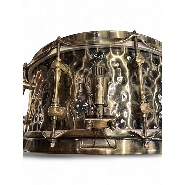 Used Mapex 14X6.5 Sledgehammer Black Panther Snare Metallic Silver Drum