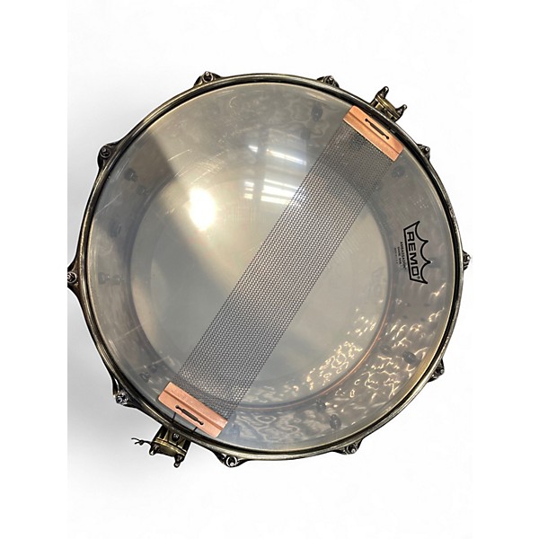 Used Mapex 14X6.5 Sledgehammer Black Panther Snare Metallic Silver Drum