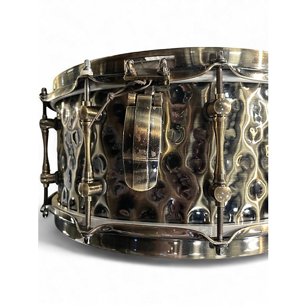 Used Mapex 14X6.5 Sledgehammer Black Panther Snare Metallic Silver Drum
