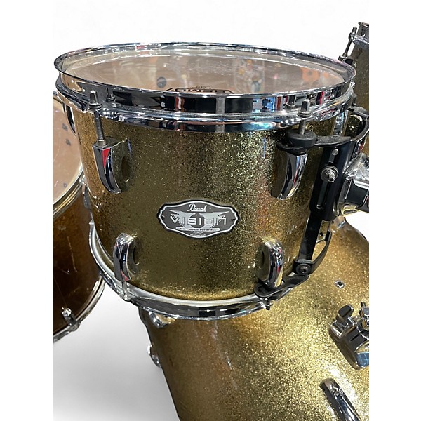 Used Pearl 4 Piece Vision Gold Drum Kit