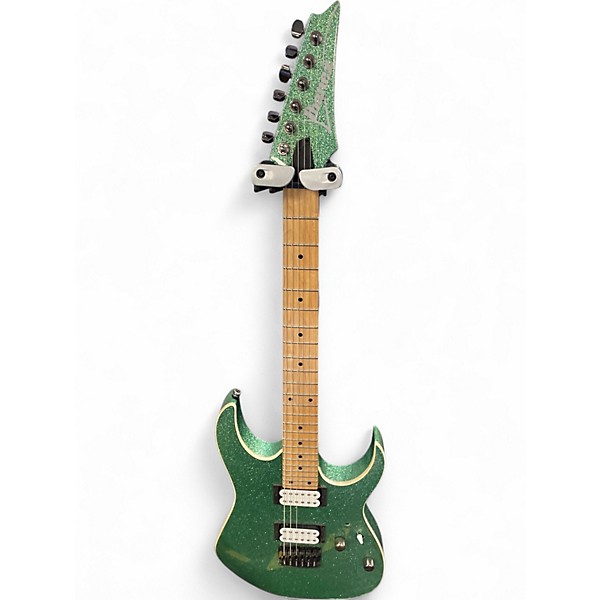 Used Ibanez rg421msp Emerald Green Solid Body Electric Guitar
