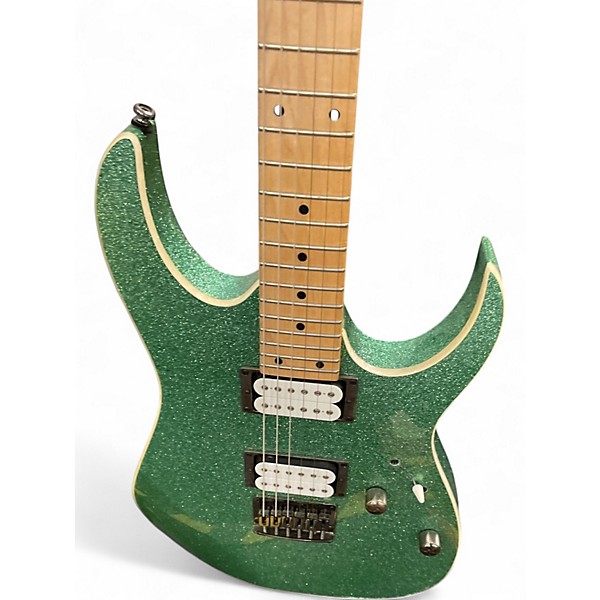 Used Ibanez rg421msp Emerald Green Solid Body Electric Guitar