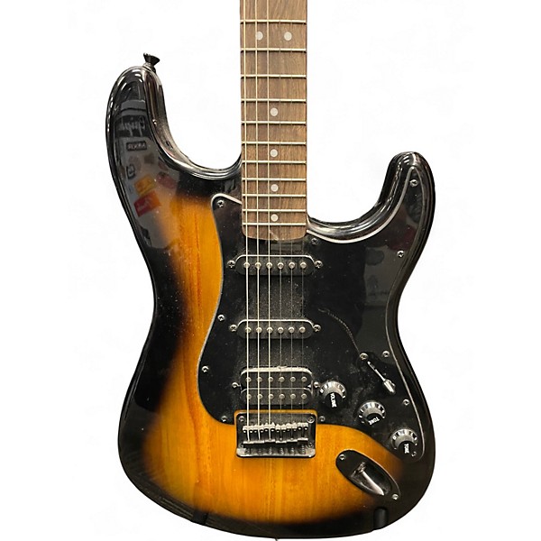 Used Squier Standard Stratocaster Tobacco Sunburst Solid Body Electric Guitar
