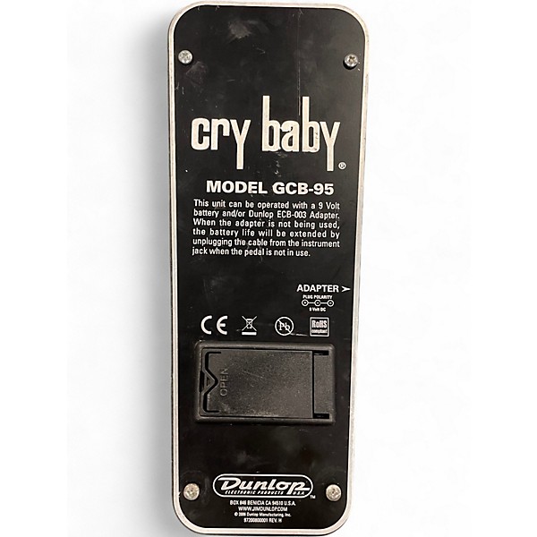 Used Dunlop GCB95 Original Crybaby Wah Effect Pedal