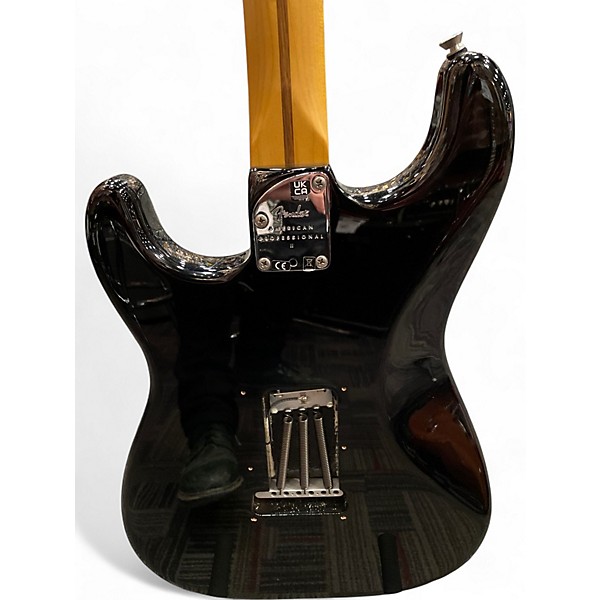 Used Fender American Professional II Stratocaster Black Solid Body Electric Guitar