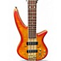Used Jackson Pro Series Spectra Bass SB V Poplar Burl Cherry Sunburst Electric Bass Guitar