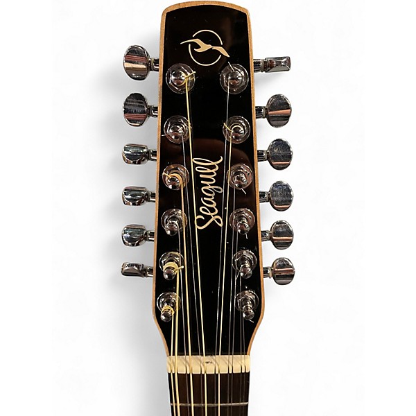 Used Seagull S12 CH CW Spruce Sunburst GT Sunburst 12 String Acoustic Electric Guitar