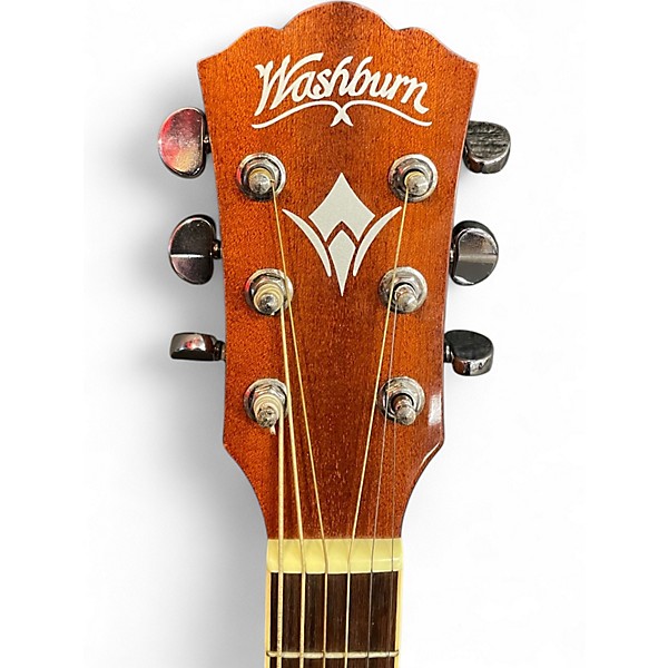 Used Washburn WD7S Natural Acoustic Guitar