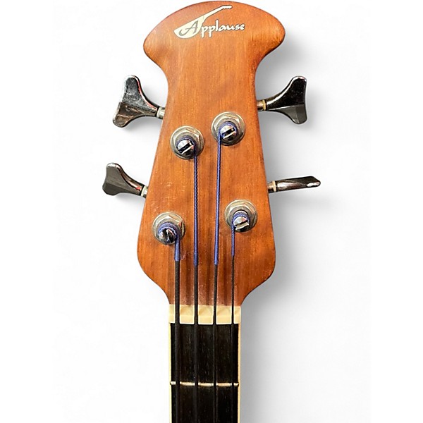Used Ovation AE140 Tobacco Sunburst Electric Bass Guitar