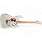 Used Squier Hello Kitty Stratocaster Single Hum Black With Kitty Pickguard Classic White Solid Body Electric Guitar thumbnail