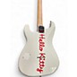 Used Squier Hello Kitty Stratocaster Single Hum Black With Kitty Pickguard Classic White Solid Body Electric Guitar