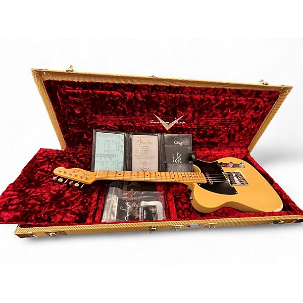 Used 2022 Fender 1952 Relic Telecaster Butterscotch Blonde Solid Body Electric Guitar