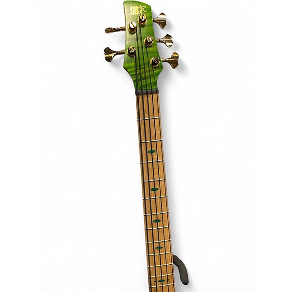 Used Ibanez SR5FMDX Green Electric Bass Guitar